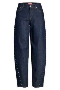 Jeans barrel tachuelas