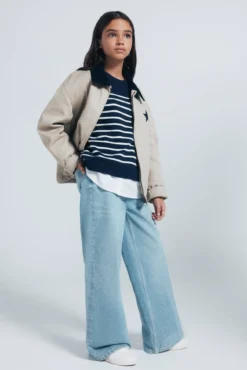 Jeans denim culotte niña