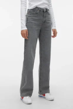 Jeans de tiro alto