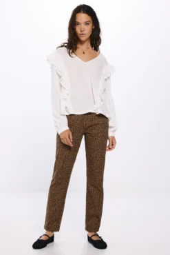 Jeans estampado leopardo