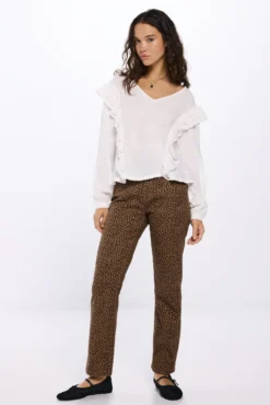 Jeans estampado leopardo