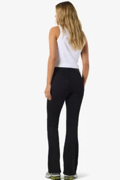 Jeans flare de tiro alto