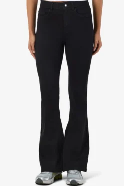 Jeans flare de tiro alto