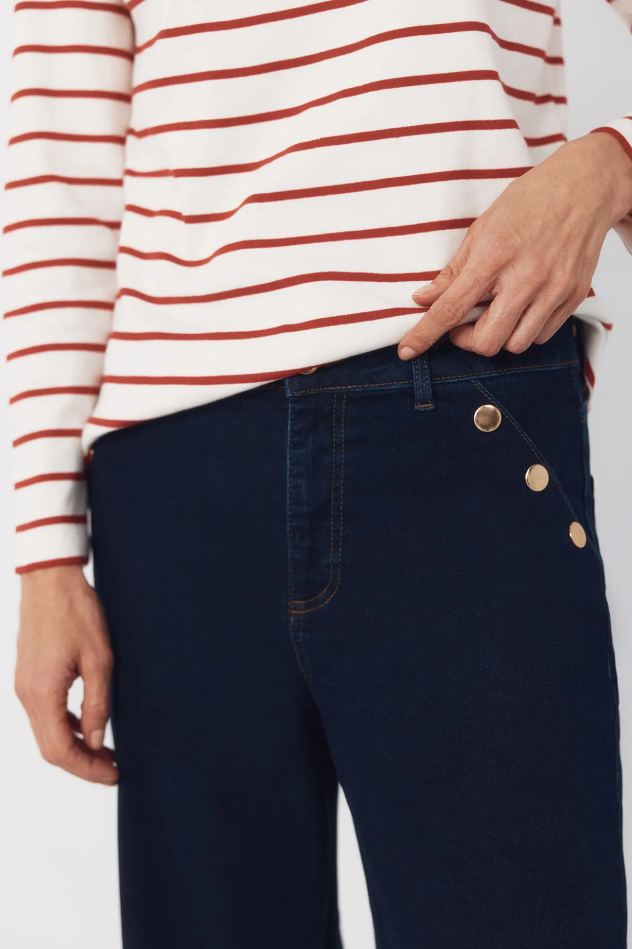Jeans Palazzo botones