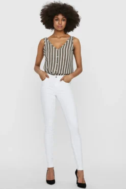 Jeans pitillo tiro alto