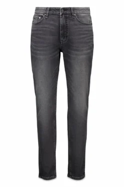Jeans skinny gris oscuro lavado