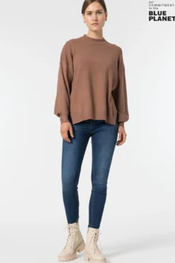 Jeans Skinny Tiro Alto