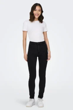 Jeans Skinny Tiro Alto