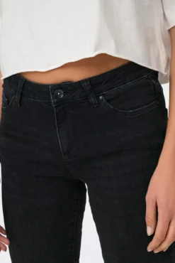 Jeans Skinny Tiro Medio