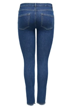 Jeans skinny tiro medio