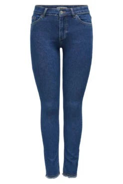 Jeans skinny tiro medio