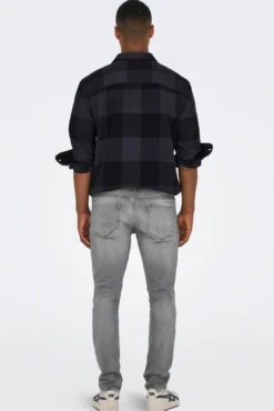 Jeans Slim gris oscuro
