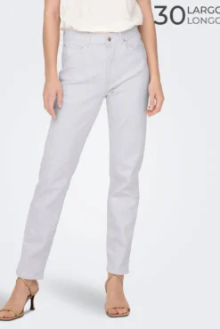 Jeans Slim Tiro Alto