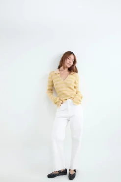 Jeans straight cropped