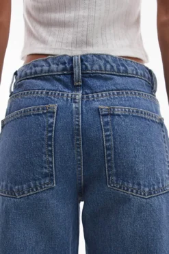 Jeans wide fit de tiro bajo