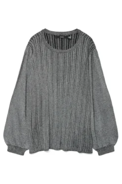 Jersey acanalado lúrex talla grande