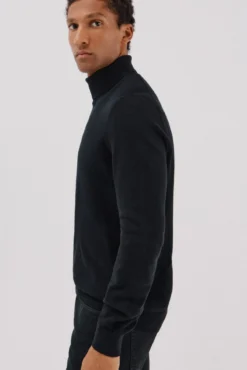 Jersey algodón cashmere cuello alto