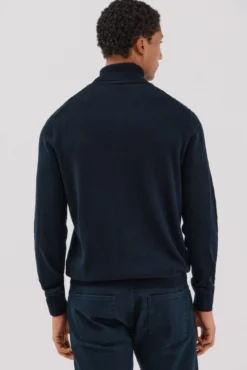 Jersey algodón cashmere cuello alto