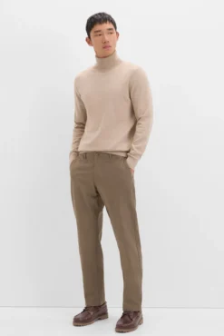 Jersey algodón cashmere cuello alto