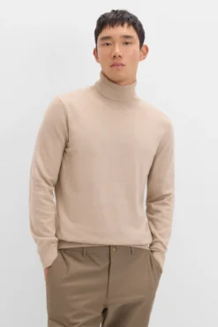 Jersey algodón cashmere cuello alto