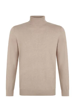 Jersey algodón cashmere cuello alto