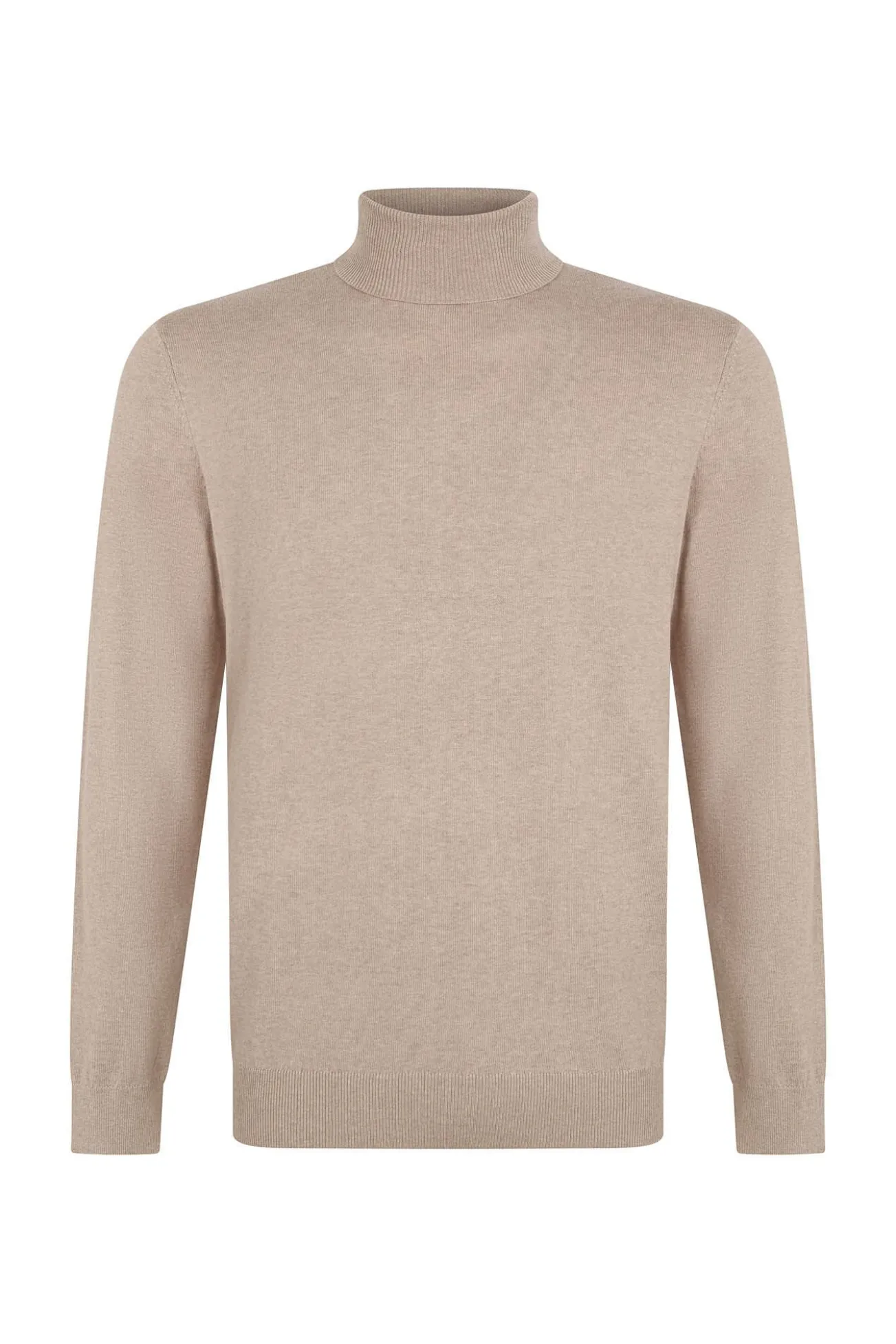 Jersey algodón cashmere cuello alto