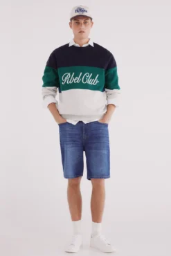 Jersey bloque color texto