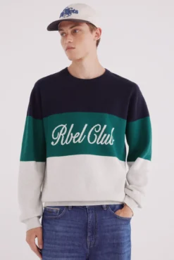 Jersey bloque color texto