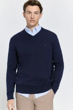 Jersey básico cuello pico