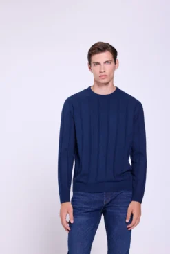 Jersey Básico Rib Cuello Redondo