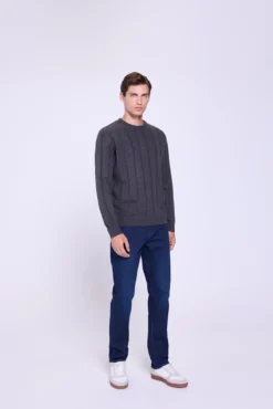 Jersey Básico Rib Cuello Redondo
