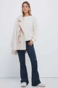 Jersey cable knit