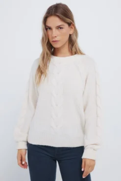Jersey cable knit