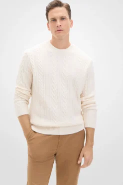 Jersey cables cuello redondo