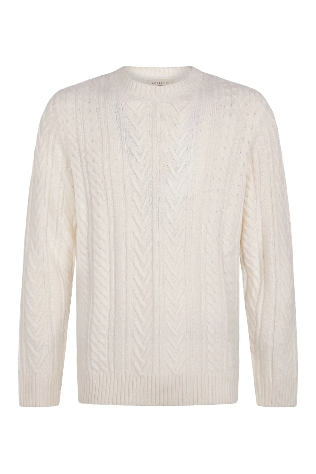 Jersey cables cuello redondo