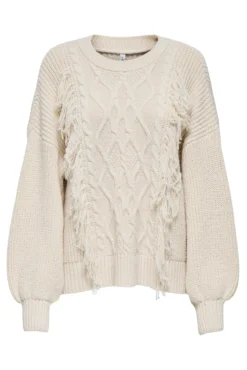 Jersey con detalle de flecos