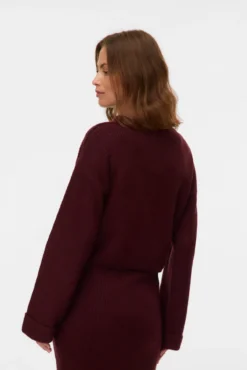 Jersey cropped maternity