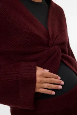 Jersey cropped maternity