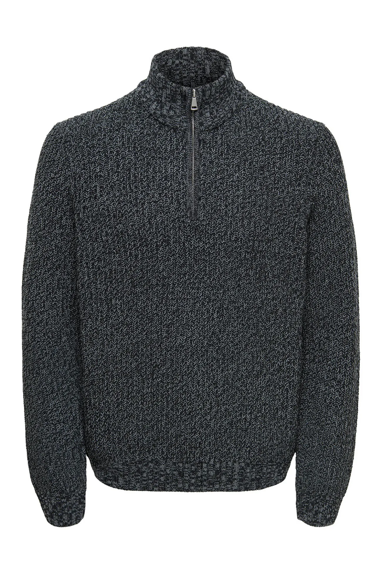 Jersey cuello alto cremallera