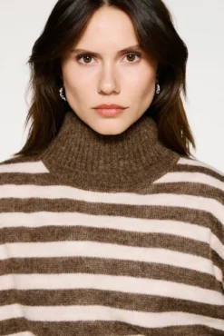 Jersey cuello alto lana y alpaca