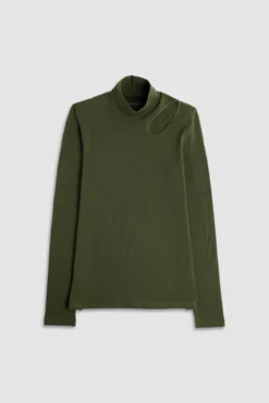 Jersey cuello alto manga larga
