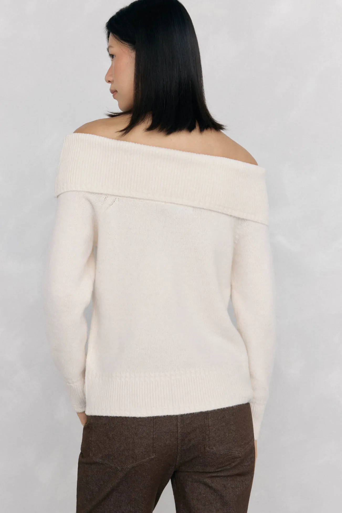Jersey cuello envolvente