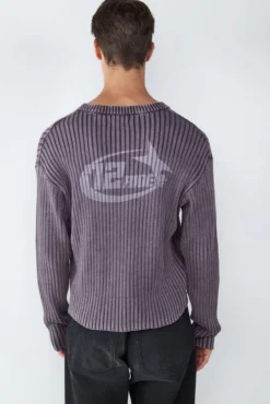 Jersey cuello pico canalé