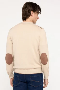 Jersey cuello pico coderas