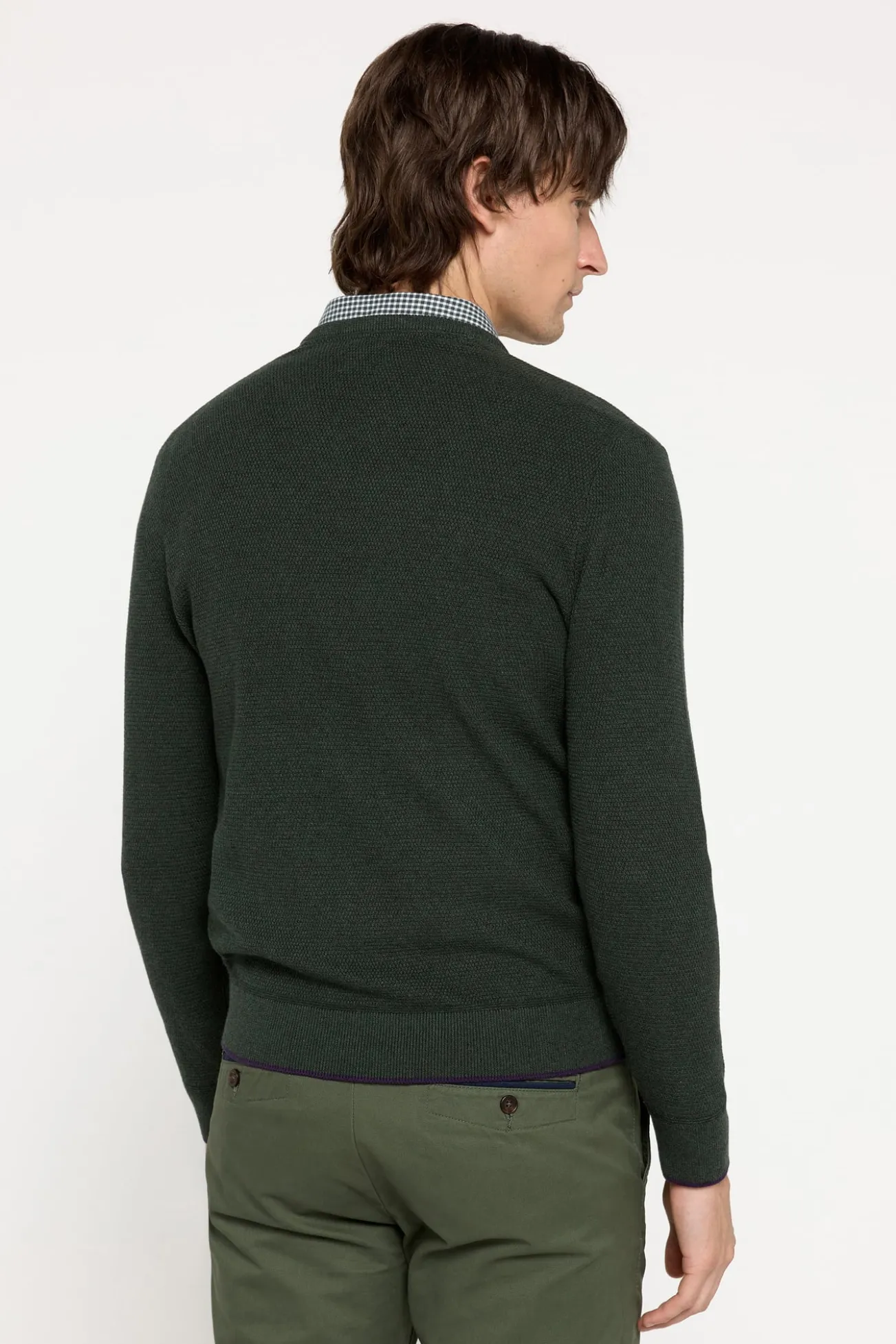 Jersey Cuello Pico Microestructura