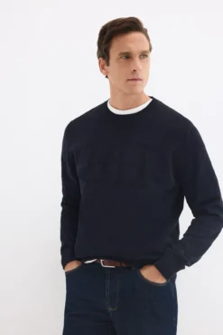 Jersey cuello redondo big logo pecho