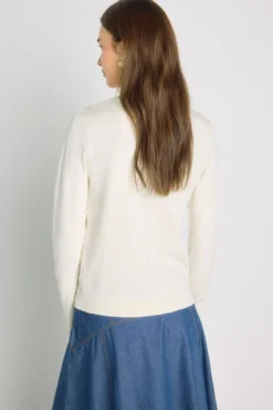 Jersey cuello redondo con estructura