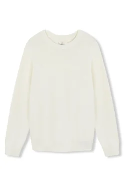 Jersey cuello redondo crudo algodón