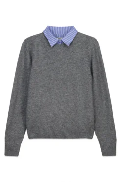 Jersey cuello tejido