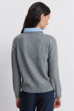 Jersey cuello tejido
